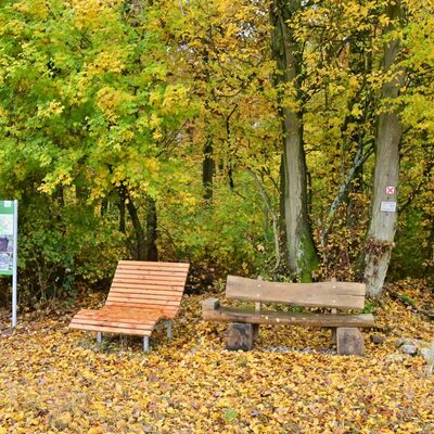 Der Ort des Glcks an der Leschelcke liegt herrlich eingerahmt von dichtem Wald, nicht nur im Herbst ein besonderer Ort.